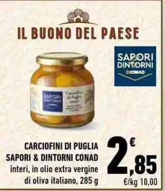 Conad City Sapori & Dintorni Conad Carciofini di Puglia 285g offerta