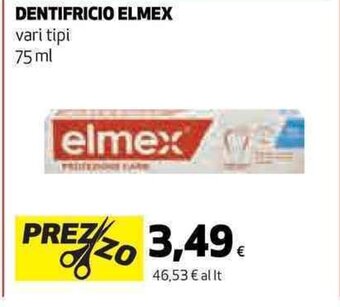 Coop DENTIFRICIO ELMEX vari tipi 75 ml offerta