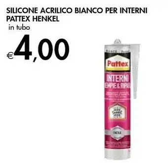 Bennet Pattex Silicone Acrilico Bianco Per Interni offerta