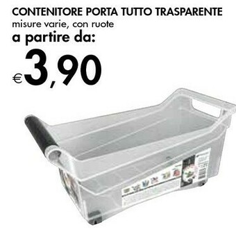 Bennet Contenitore Porta Tutto Trasparente offerta