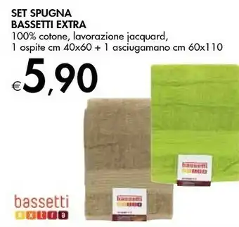 Bennet Bassetti Extra Set Spugna offerta