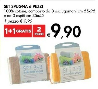 Bennet Set Spugna 6 Pezzi offerta