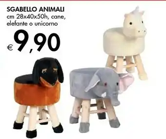 Bennet Sgabello Animali offerta