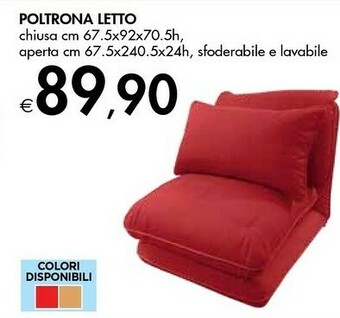 Bennet Poltrona Letto offerta