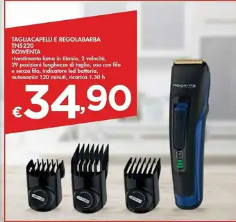 Bennet Rowenta Tagliacapelli E Regolabarba TN5220 offerta