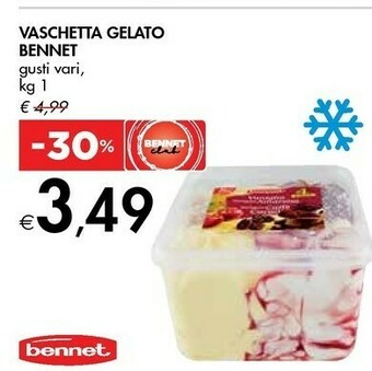 Bennet Bennet Vaschetta Gelato offerta