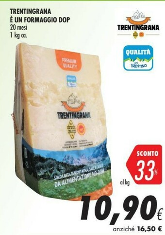 Coop Trentingrana Formaggio offerta