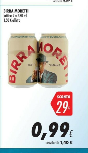 Coop Moretti Birra offerta