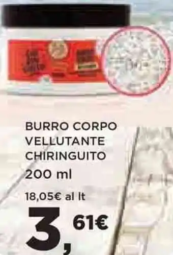 Coop BURRO CORPO VELLUTANTE CHIRINGUITO 200 ml offerta