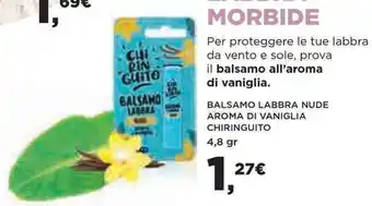 BALSAMO LABBRA NUDE AROMA DI VANIGLIA CHIRINGUITO 4,8 gr