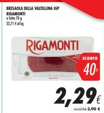 Coop Valtellina Bresaola offerta