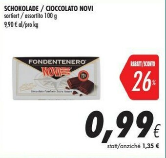 Coop Novi Cioccolato offerta
