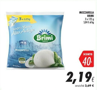 Coop Brimi Mozzarella offerta