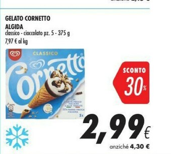 Coop Algida Cornetto offerta