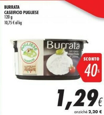 Coop Caseificio pugliese Burro offerta