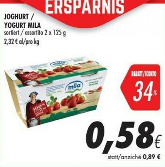 Coop Mila Yogurt offerta