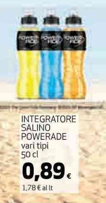 Coop INTEGRATORE SALINO POWERADE vari tipi 50 cl offerta