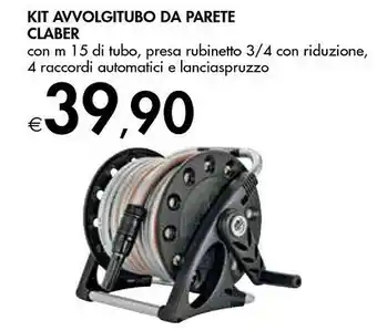 Claber Kit Avvolgitubo Da Parete