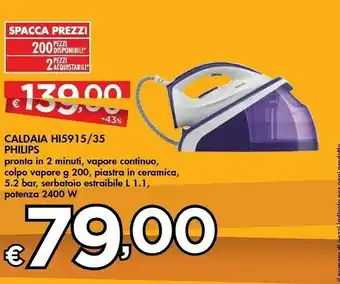 Bennet Philips Caldaia HI5915/35 offerta