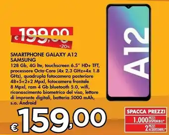 Samsung Smarphone Galaxy A12 Diplay 6.5'' 128GB