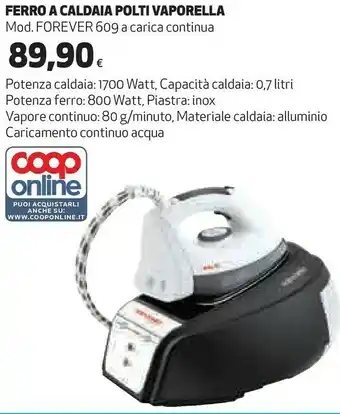 Coop Polti Ferro A Caldaia Vaporella offerta