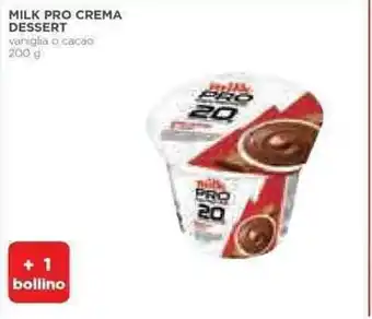 Coop MILK PRO CREMA DESSERT vaniglia o cacão 200 g offerta