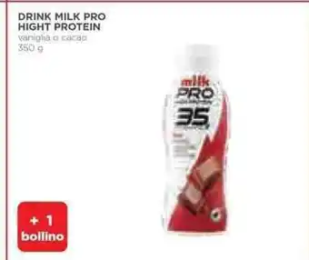 Coop DRINK MILK PRO HIGHT PROTEIN vaniglia o cacap 350 g offerta