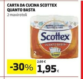 Coop Scottex Carta Da Cucina Quanto Basta offerta