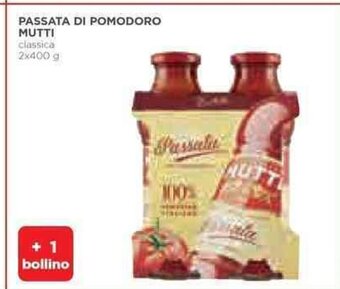Coop PASSATA DI POMODORO MUTTI classica 2x400 g offerta