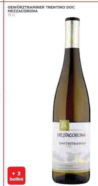 Coop GEWÜRZTRAMINER TRENTINO DOC MEZZACORONA 75 cl offerta