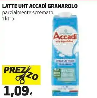Coop Granarolo Latte UHT Accadi Parzialmente Scremato offerta