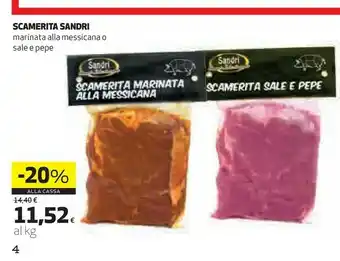 Coop Sandri Scamerita Marinata Alla Messicana offerta