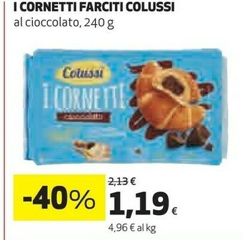 Coop Colussi I Cornetti Cioccolato 240 G(ml) offerta