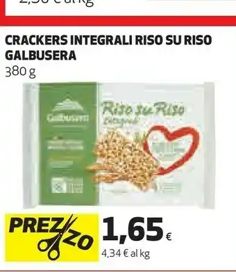 Coop Galbusera Riso Su Riso Integrali 380 G(ml) offerta