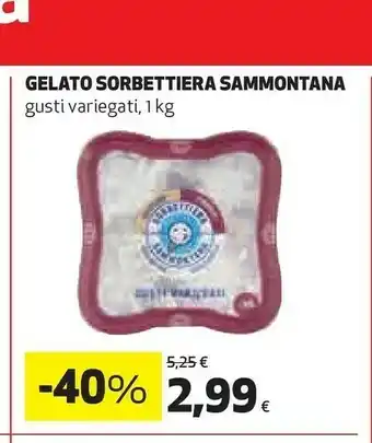Coop Sammontana Gelato Sorbettiera offerta