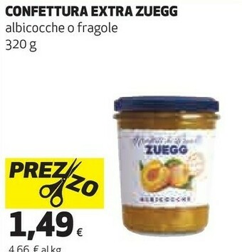 Coop Zuegg Fragole Confettura Extra 320 G(ml) offerta