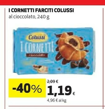 Coop Colussi - I Cornetti Cioccolato 240 G(ml) offerta