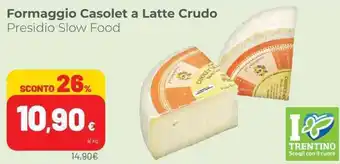 Coop Formaggio Casolet a Latte Crudo offerta