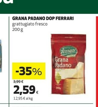 Coop Ferrari Grana Padano Dop offerta