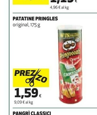 Coop Pringles Patatine Original offerta