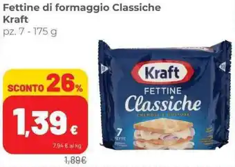 Coop Kraft Fettine di formaggio Classiche pz. 7 - 175 g offerta