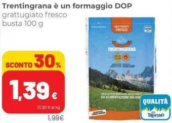 Coop Trentingrana è un formaggio DOP 100 g offerta