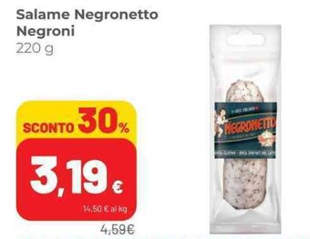 Coop Salame Negronetto Negroni 220 g offerta