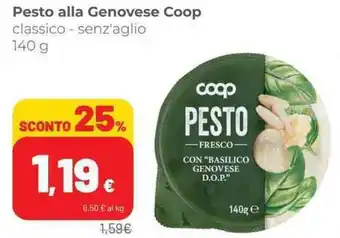 Coop Pesto alla Genovese Coop 140 g offerta