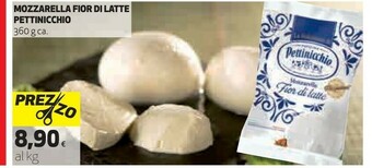 Coop Pettinicchio Mozzarella Fior Di Latte offerta