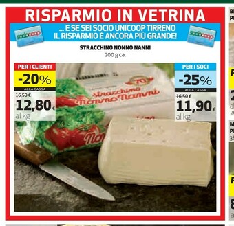 Coop Nonno Nanni Stracchino offerta