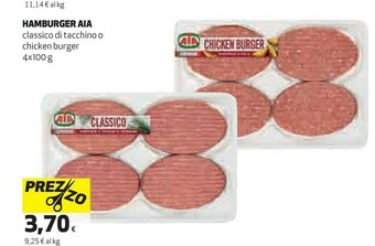 Coop Aia Hamburger Classico Di Tacchino/ Chicken Burger offerta