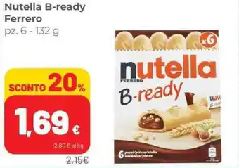 Coop Nutella B-ready Ferrero pz. - 132 g offerta