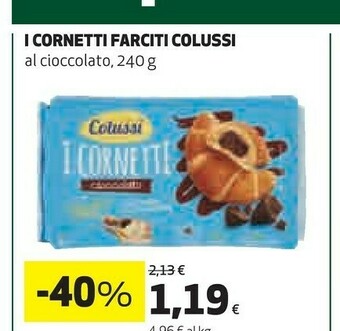 Coop Colussi I Cornetti Cioccolato 240 G(ml) offerta