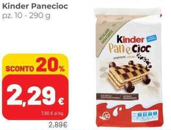 Coop Kinder Panecioc pz. 10 - 290 g offerta